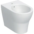 Geberit Selnova floor-standing bidet, Premium, back-to-wall, shrouded: T=53cm, Trop-plein=Visible, Blanc