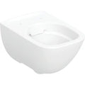 Geberit Selnova WC suspendu Square Premium, cuvette de WC à fond creux, forme fermée, Rimfree: T=51.5cm, Blanc