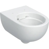Geberit Selnova WC suspendu Premium, cuvette de WC à fond creux, forme fermée, Rimfree: T=53cm, Blanc