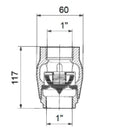 Grundfos CPL vanne, CAST IRON VB 1"