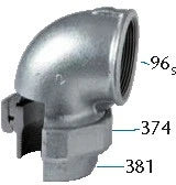 Atusa Galva 096 raccord union coude joint conique FF 5/4 x 5/4