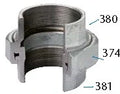 Atusa Galva 340 raccord union droit joint conique FF 4 x 4