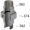 Atusa Galva 344 raccord union droit joint conique MM 2 x 2