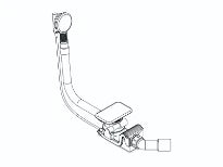 KALDEWEI Special waste+overflow fitting KA4060 alpine white