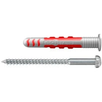 Fischer cheville DuoSeal 6 x 38 S avec vis à tête cylindrique bombée plate A2 en inox (boîte 50pcs) - prix par pièce