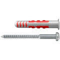 Fischer cheville DuoSeal 8 x 48 S avec vis à tête cylindrique bombée plate A2 en inox  (boîte 25pcs) - prix par pièce