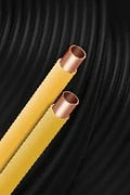 Talos tuyau cuivre gaz avec gaine en PVC jaune 15 x 1,0 mm (longueur 5m) - prix par mètre