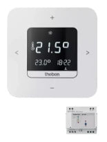 Theben thermostat à horloge digital BLE + récepteur 2x1,5V/230V 50HZ 24H/7J 1CO 6A