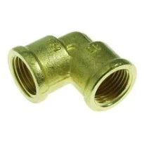 VSH chromé fileté coude 90° FF 1/2 x 1/2