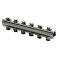 Begetube chromé collecteur sans trou de purge avec robinets prémontés 4/4 - 8 x M24