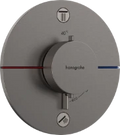 Hansgrohe Showerselect Comfort S robinet thermostatique encastré pour 2 fonctions - noir chromé brossé