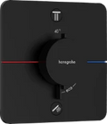 Hansgrohe Showerselect Comfort Q thermostat pour installation encastrée avec 2 fonctions - noir mat
