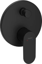 Hansgrohe Rebris S mitigeur de bain encastré - noir mat