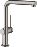 Hansgrohe M54 270 mitigeur cuisine 1jet - noir chromé brossé