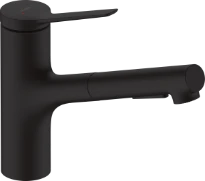 Hansgrohe Zesis M33 150 mitigeur de cuisine avec douchette extractible 2jet - noir mat