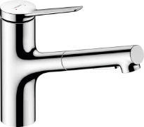 Hansgrohe Zesis M33 150 mitigeur cuisine avec douchette extractible 2 jets - chromé