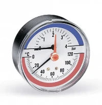 WATTS Thermo-manometer/axiaal FR818 0-6bar