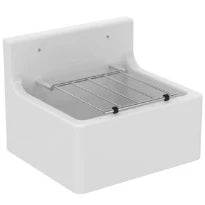 Ideal Standard Standard - Collection déversoir 455x380 mm avec grille blanc brillant
