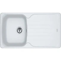 Franke Antea - Evier à encastrer / 860 x 500  mm/ 1 bassin / Blanc Metallisé /