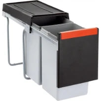 Franke Cube - Séparateur de déchets / Ouverture latérale / 300 mm / 2 x 15 l / commande manuelle