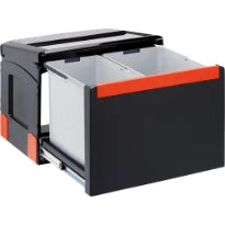 Franke Cube - Séparateur de déchets / Ouverture latérale / 500  mm/ 1 x 18 l + 1 x 14 l / Manuelle