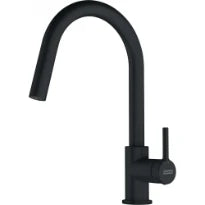 Franke Lina - Mitigeur à bec extractible / Side lever / Noir mat