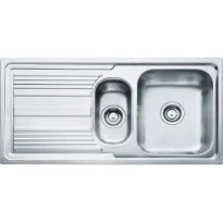 Franke Logica Line - Evier à encastrer / 1000 x 500 mm / 1+1/2 bassin / Lisse /