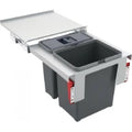 Franke Sorter Garbo - Séparateur de déchets / Ouverture frontale / 450  mm/ 1 x 18 l + 1 x 12 l