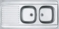 Franke Standaard - Evier à poser 1200 x 600 mm - 2 bassins - Réversible