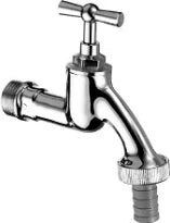 ROBINET DE SERVICE SCHELL 1/2 M chromé avec levier