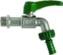 Itap vanne à bille double service modèle lourd MF 1/2 - manette verte (résistant au gel jusqu'à -20°C)