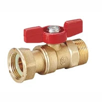 Giacomini  R254P Vanne sphère Ecrou Pris + Joint Plat X M 3/4" X3/4"