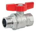 Giacomini  R854 Vanne A sphère.3/4 Mf Crm F.Rouge 3/4"MF
