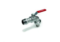 Giacomini  R621 robinet doub. service 10bar manet. rouge 1/2"