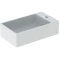 Geberit Diedro lave-mains 400 x 230 mm - blanc - avec trou de robinet droite - sans trop-plein
