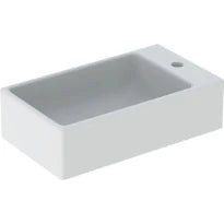 Geberit Diedro lave-mains 400 x 230 mm - blanc - avec trou de robinet droite - sans trop-plein
