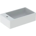 Geberit Diedro lave-mains 400 x 230 mm - blanc - avec trou de robinet gauche - sans trop-plein