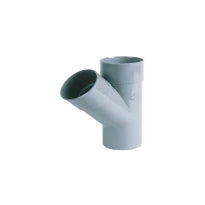 TE NICOLL 80 X 40 MM gris pvc 45degr