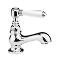 ROBINET DE LAVABO COTTAGE TRADITIONAL chromé poignee porcelaine
