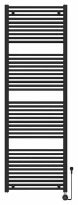 Procasa Calore Rondo radiateur sèche-serviettes électrique à tubes ronds 1800 x 600 mm - 1000W - thermostat inclus - noir mat