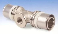 Begetube B-Press laiton té réduit avec filetage femelle FFF 50 x 3/4 F x 50 mm