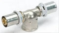 Begetube B-Press laiton té réduit avec filetage femelle FFF 50 x 4/4 F x 50 mm