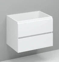 Procasa Kivu sous-meuble avec 2 tiroirs sans poignées 700 x 475 x 520 mm - blanc