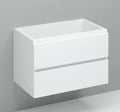 Procasa Kivu sous-meuble avec 2 tiroirs sans poignées 800 x 475 x 520 mm - blanc
