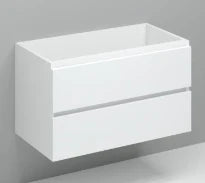 Procasa Kivu sous-meuble avec 2 tiroirs gauche sans poignées 900 x 475 x 520 mm - blanc