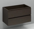 Procasa Kivu sous meuble lavabo 900 x 475 x 520 mm - sans poignée - 2 tiroirs - castle oak