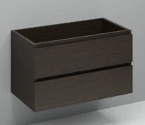 Procasa Kivu sous meuble lavabo 900 x 475 x 520 mm - sans poignée - 2 tiroirs - castle oak