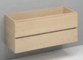 Procasa Kivu sous-meuble avec 2 tiroirs sans poignées 1200 x 475 x 520 mm - smoked oak - double découpe