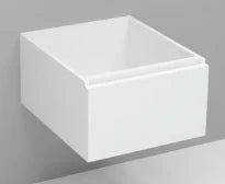 Procasa Thiny sous-meuble avec 1 porte gauche 400 x 220 x 520 mm - blanc