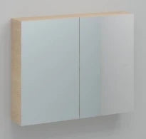 Procasa Kivu armoire de toilette sans éclairage avec 2 portes 900 x 720 x 160 mm - smoked oak - exclusif combibox